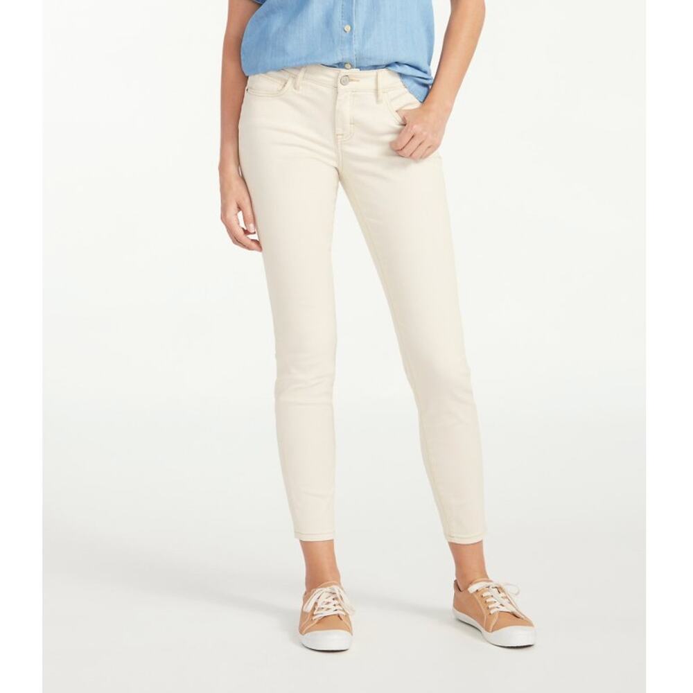 Tommy Bahama NWT Ana Twill Neutral Cream Bull Denim New Skinny Mid Rise Jeans